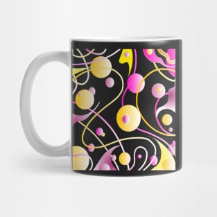 Abstract Easter bubbles and lines Mug